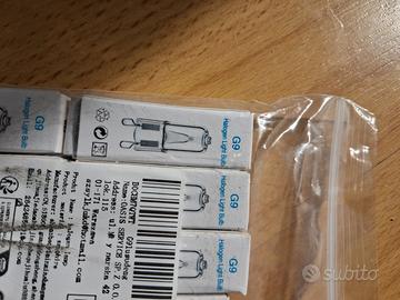 Set 20 lampadine g9 alogene  230v 40w