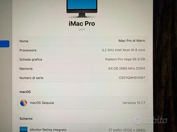 Imac pro 27”