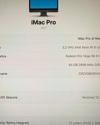 Imac pro 27”