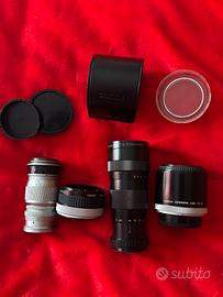 Minox 35 GT , obbiettivi Canon, Enna, Leica Elmar