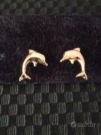 Orecchini Delfini in oro giallo 18k