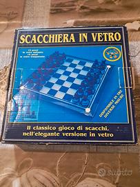 Scacchiera in vetro satinato – completa