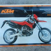 libretto uso manutenzione ktm lc4 640 supermoto