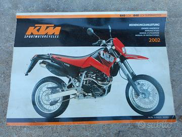 libretto uso manutenzione ktm lc4 640 supermoto