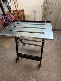 Tavolo da saldatura in acciaio zincato con ruote –