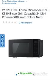  microonde Panasonic combinato  1000 w