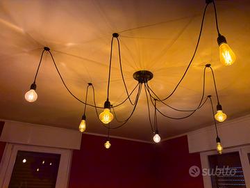 Lampadario a sospensione con 8 bracci