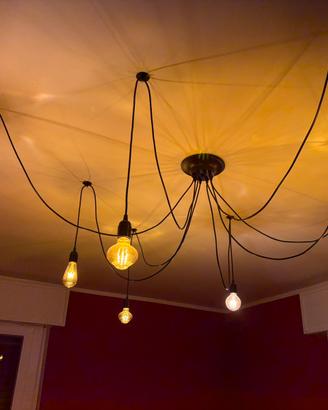 Lampadario a sospensione con 8 bracci