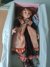 Bambola porcellana da collezione con scatola