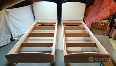 Letti singoli imbottiti artigianali – sfoderabili 