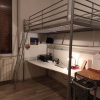 Letto soppalco con scrivania