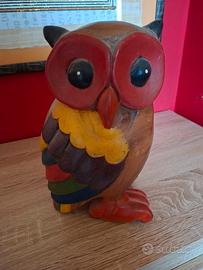 gufo in legno