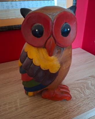 gufo in legno