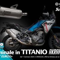 Cf Moto 450MT 2026 Scarico Akrapovich Titanio