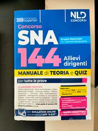 Sna 144 Allievi Dirigenti Manuale Teoria e Quiz