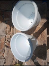 Vasi bianchi plastica 30cm