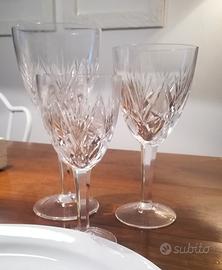 24 Bicchieri cristallo, anni '50