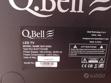 Televisore 42” marca QBELL