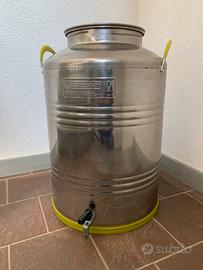CONTENITORE OLIO ACCIAIO INOX 50 LITRI CORDIVARI