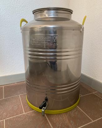 CONTENITORE OLIO ACCIAIO INOX 50 LITRI CORDIVARI