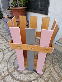 poggiaombrelli legno artigianale 