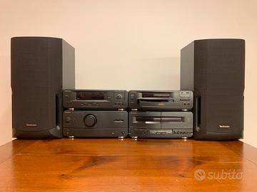 Technics CH510 impianto Hi-Fi + Cavi e Telecomando