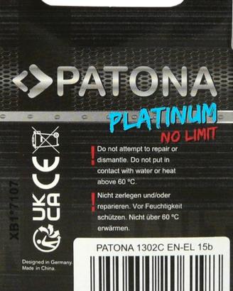 PATONA PLATINUM EN-EL15b Nikon