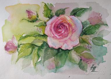 Dipinto floreale ad acquerello