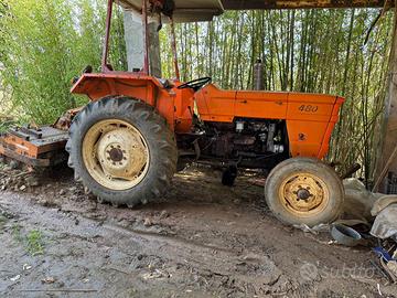 trattore fiat480 con fresa