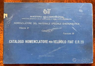 Manuale Velivolo FIAT C.R. 20 Regia Aeronautica