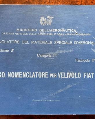 Manuale Velivolo FIAT C.R. 20 Regia Aeronautica