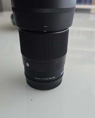 Obiettivo Sigma 30mm f1.4 per Sony
