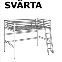 letto a soppalco IKEA con scrivania integrata