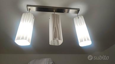 Lampadario 3 elementi pendenti