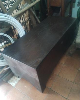 cassapanca in legno di abete 