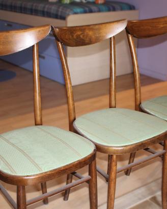 Set 4 sedie Vintage Anni ’60 in Pioppo