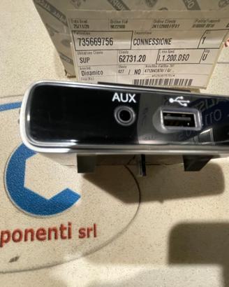 735669756 Connettore presa AUX e USB per Fiat 500