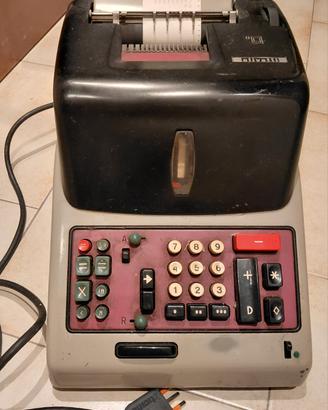 Calcolatrice vintage Olivetti Divisumma 24