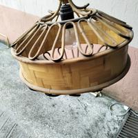 lampadario vimini