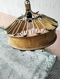 lampadario vimini