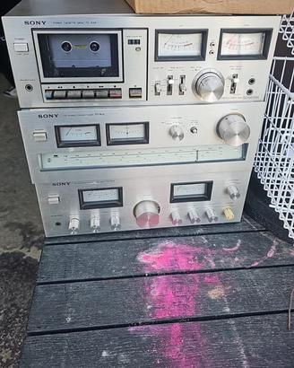 impianto ho-fi vintage sony anni 70