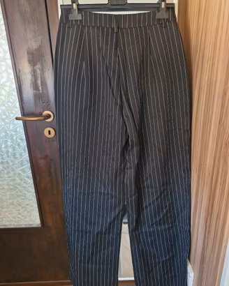 Pantaloni Gessati Neri Office Siren Style - Nuovi 