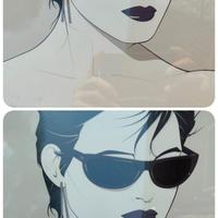 Quadri Nagel Sunglasses 1983 The Book Donna stampa
