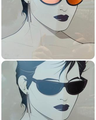 Quadri Nagel Sunglasses 1983 The Book Donna stampa