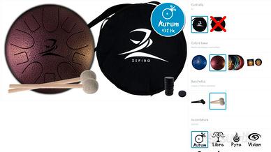 Zefiro Drums M AURUM mai usato, come nuovo