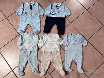 Set 5 tutine ci iglia neonato