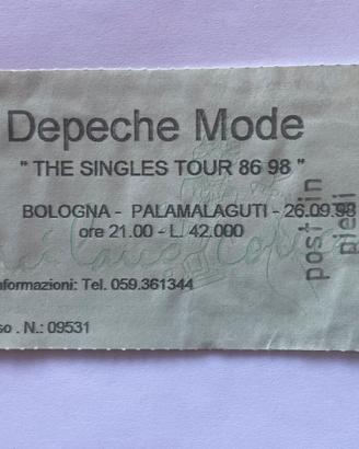Biglietto Concerto Depeche Mode 1998