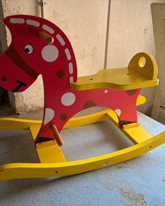Cavallo a dondolo in legno Green Kids Toys