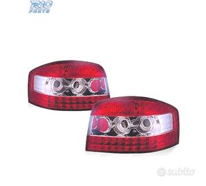 FANALI A LED AUDI A3 8P 03-08 ROSSO CROMATO