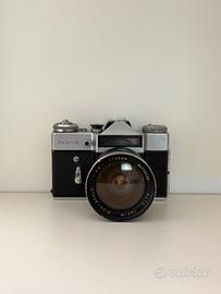 Fotocamera vintage Zenit-E + Obiettivo Takim Auto